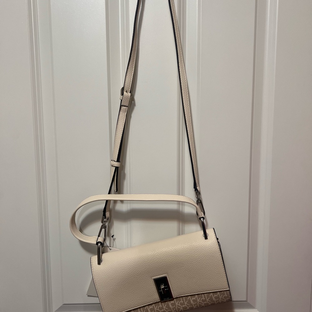 Calvin Klein Cream Crossbody Bag